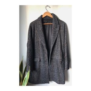 Zara Blazer - Coat - Grey with Contrast Stitching